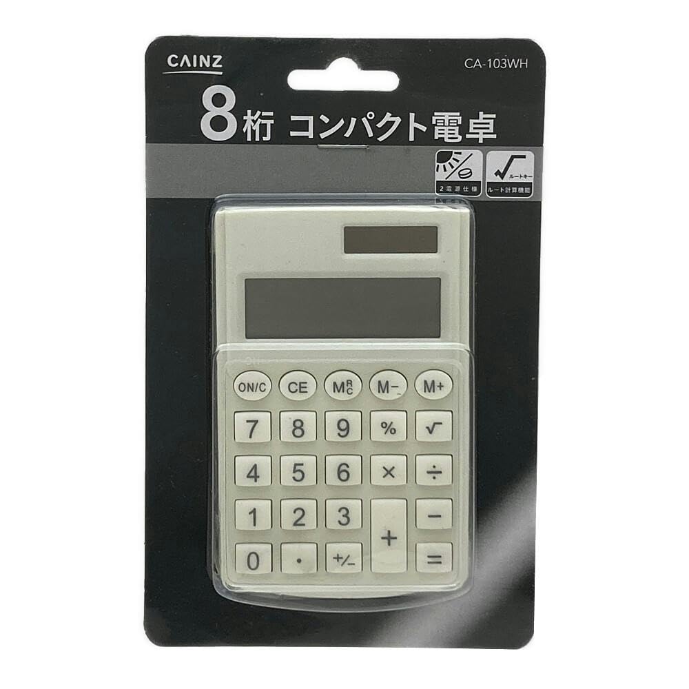 電卓 Amazon.co.jp: カインズ(CAINZ) 電卓 横6cm 縦10cm 厚み7mm ホワイト 8